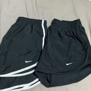 2 pair Nike Tempo running shorts